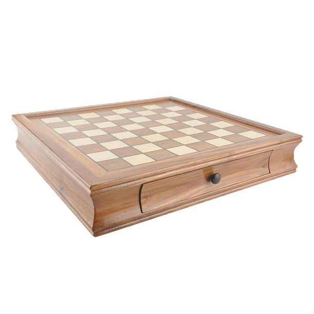 Details about   Wooden Chess Set Chessboard Handmade Wood Pieces Square Table Board Storage Box 